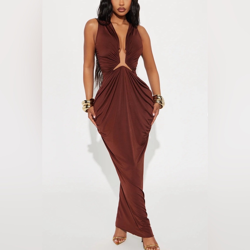 Fashion Nova Chocolate Maxi Dress
